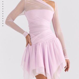 MALLOW LAYERED ASYMMETRIC DRESS Mistres Rocks